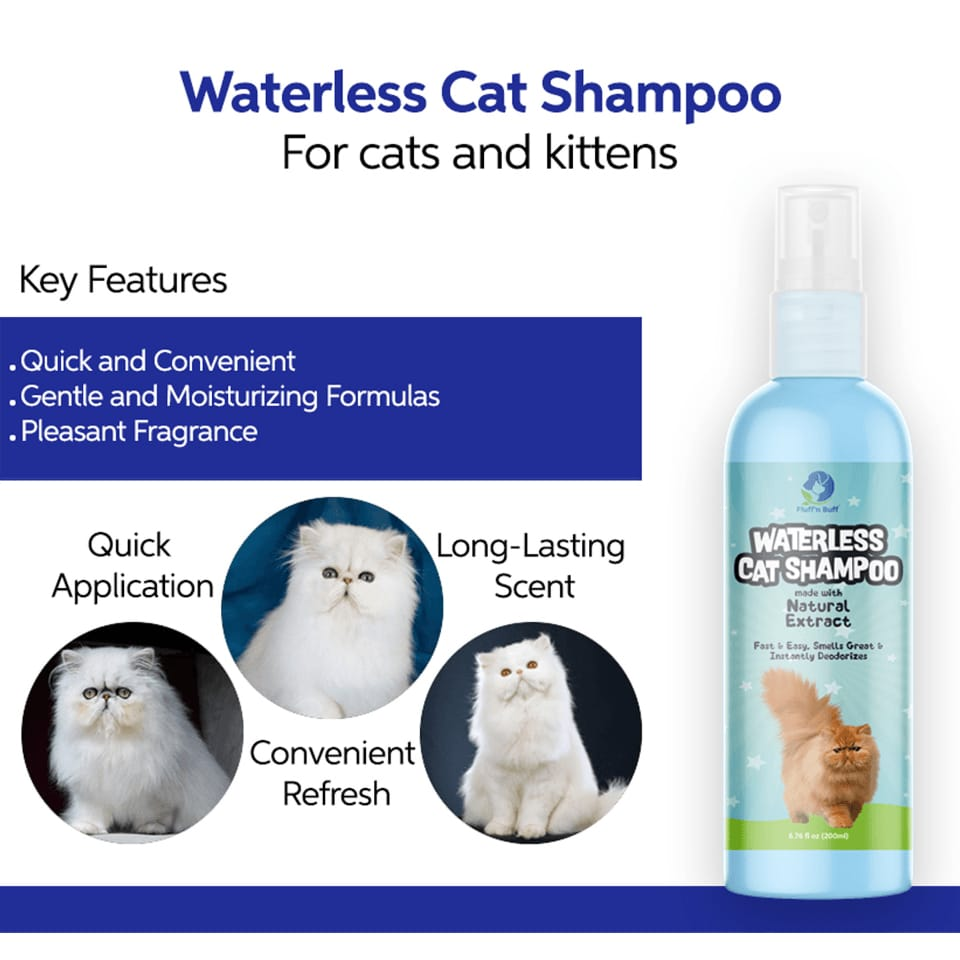 Fluff n Buff Waterless Cat Shampoo